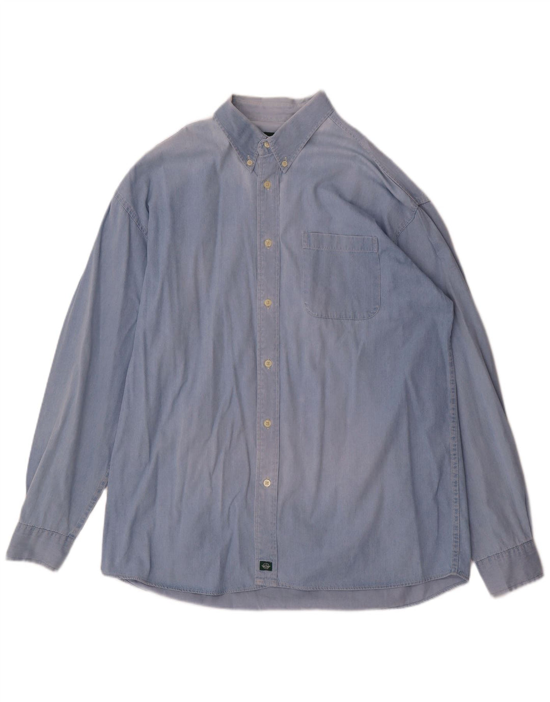 Dockers Herrenhemd XL, blaue Baumwolle