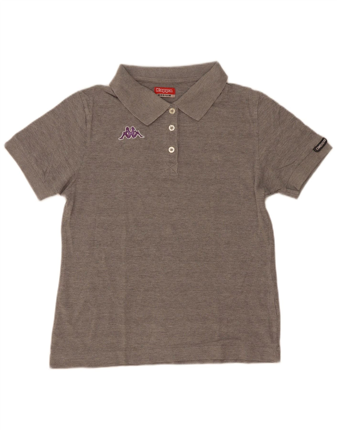 Kappa Damen Poloshirt UK 12 Mittelgrau