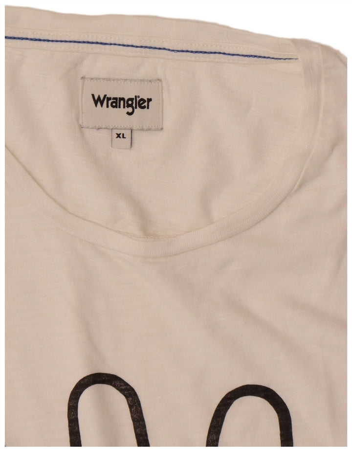 WRANGLER Herren Grafik T-Shirt Top XL Weiß