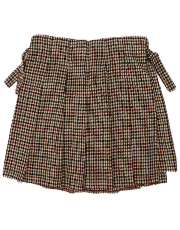 ZARA Mädchen-Skort, 9–10 Jahre, mehrfarbiges Hahnentritt-Polyester