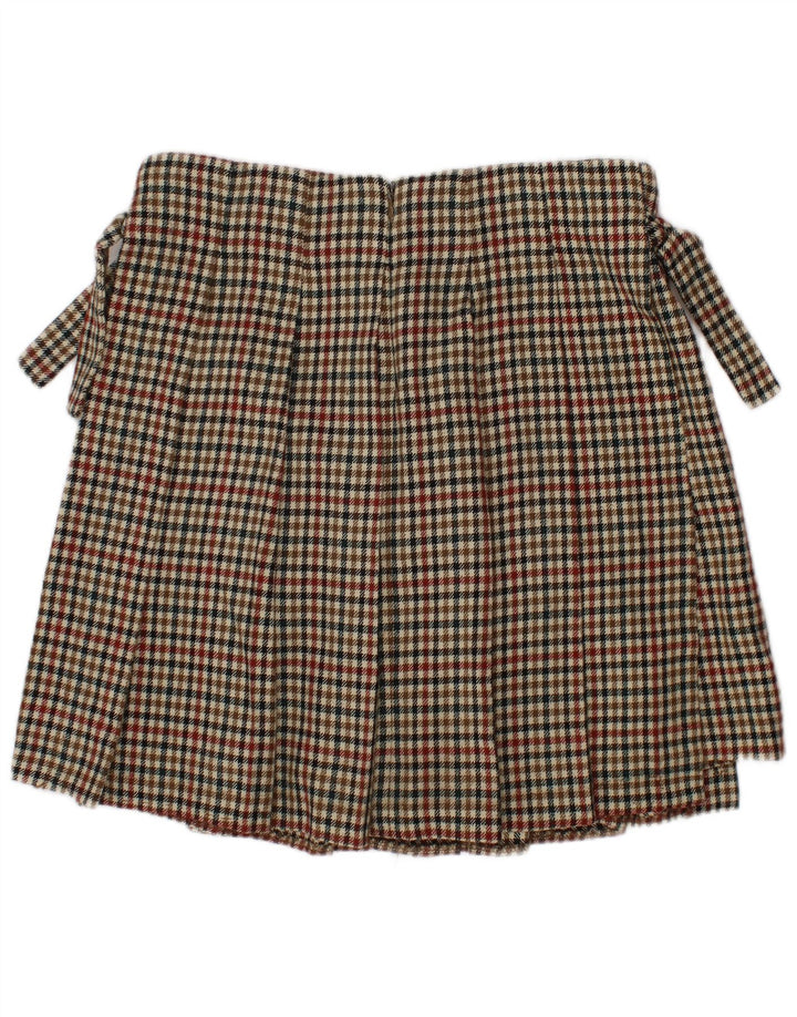 ZARA Mädchen-Skort, 9–10 Jahre, mehrfarbiges Hahnentritt-Polyester