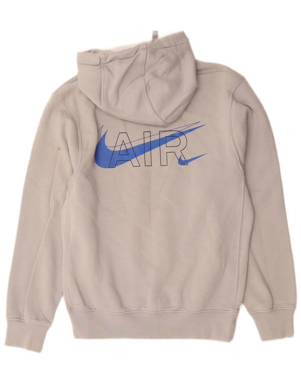 Nike Herren Graphic Loose Fit Hoodie Pullover XS Grau Baumwolle
