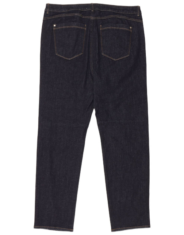 Marks & Spencer Damen Sienna Straight Jeans UK 20 2XL W38 L30 Marineblau