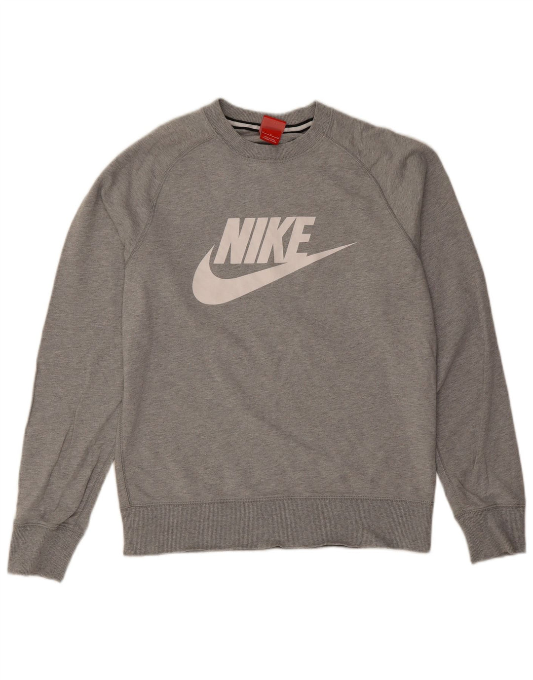 Nike Herren-Sweatshirt mit Grafik, Größe S, Grau meliert