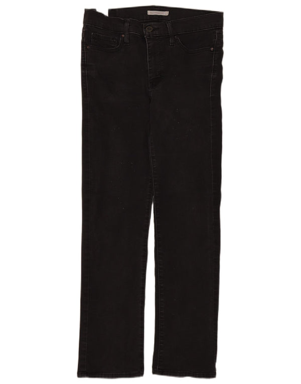 Levi's Damen 314 Shaping Denim Shorts W29 L28 Schwarze Baumwolle