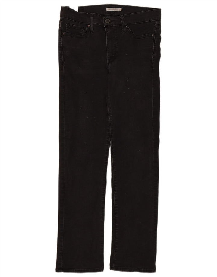 Levi's Damen 314 Shaping Denim Shorts W29 L28 Schwarze Baumwolle