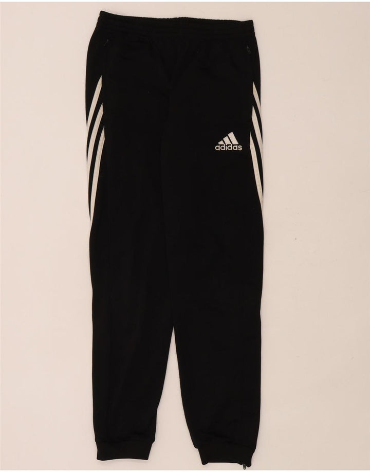 Adidas Jungen-Trainingshose, Jogginghose, 13–14 Jahre, schwarzes Polyester