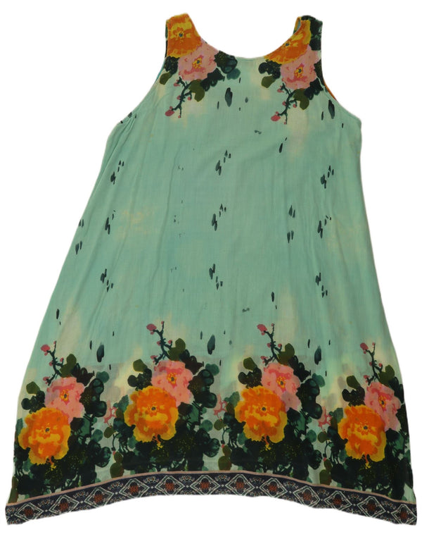 Positano by Jean Paul Damen Ärmelloses Tunikakleid UK 20 2XL Blau geblümt