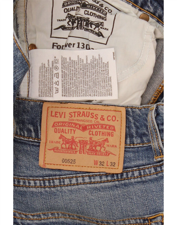 Levi's Damen 525 Bootcut Jeans W32 L32 Blaue Baumwolle