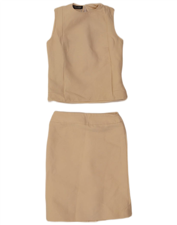Mila Schon Damen 2-teiliges Rockset IT 42 Medium W26 Beige Wolle
