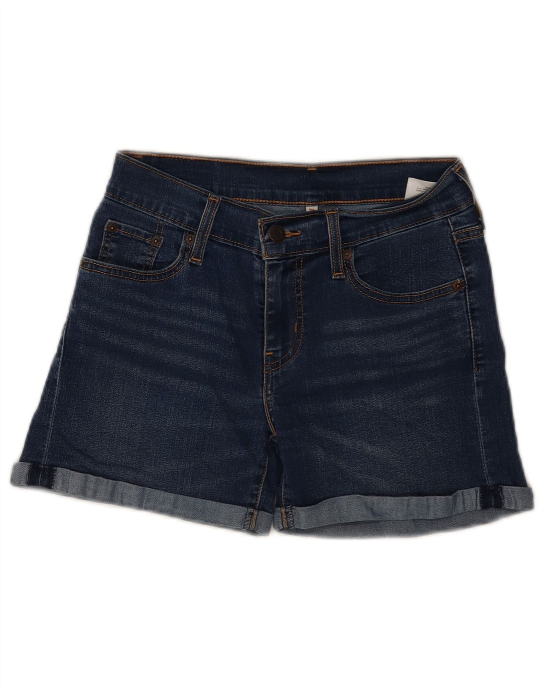 Levi's Damen-Jeansshorts W26 Small aus marineblauer Baumwolle