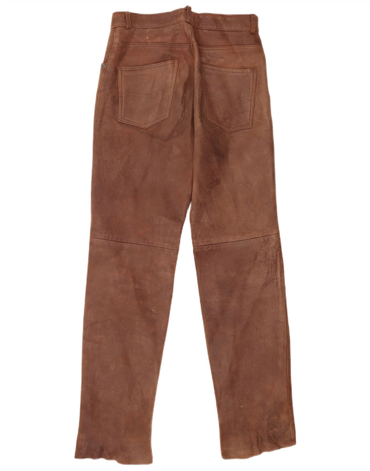 Vintage Herren Lederhose W30 L34 Braun