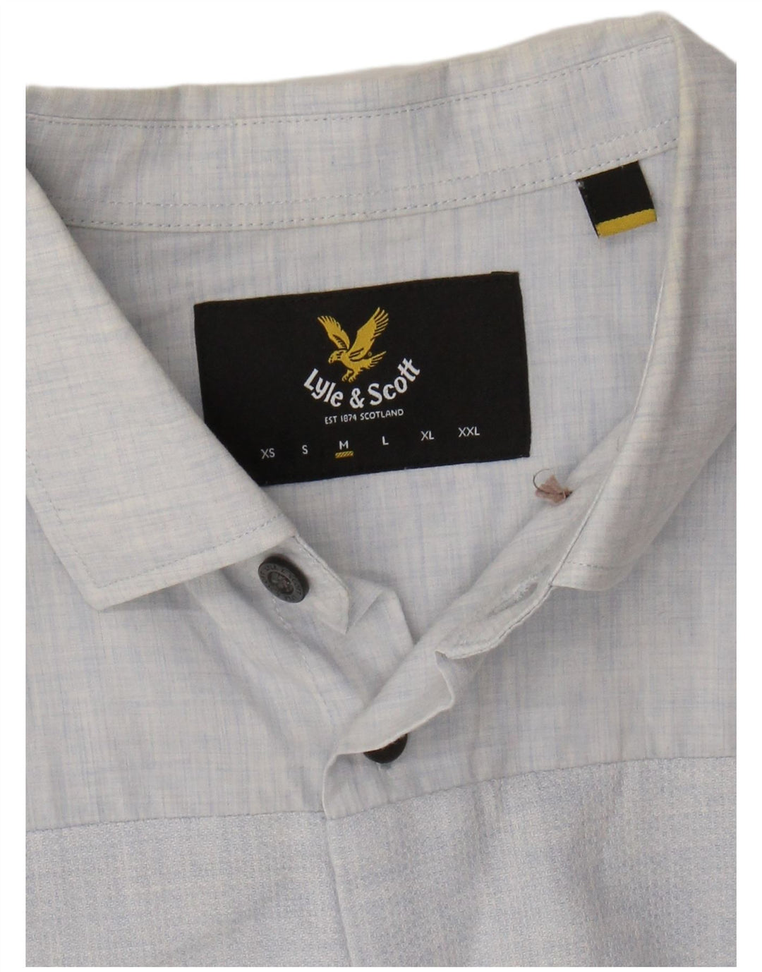LYLE & SCOTT Herrenhemd Mittelblau gestreift