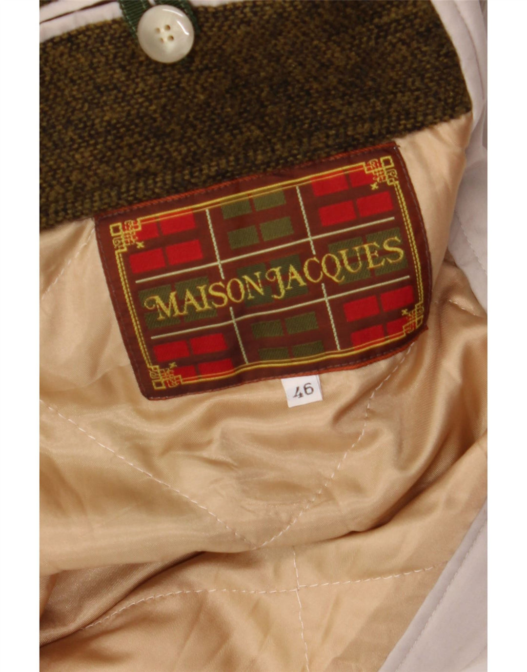 MAISON JACQUES Herren-Trenchcoat mit lockerer Passform, Größe 46, klein, Grau