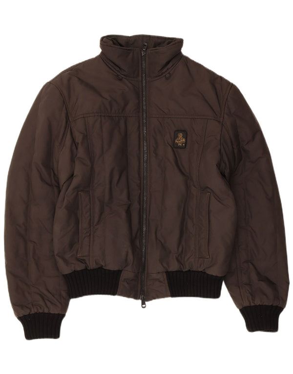 Refrigiwear Herren Liner Bomberjacke UK 40 Großes braunes Nylon