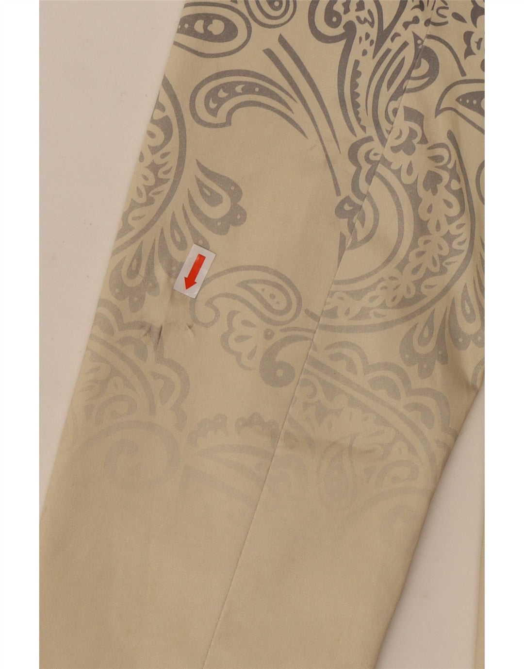 Desigual Damen Mantel EU 40 Mittelweiße Paisley-Baumwolle