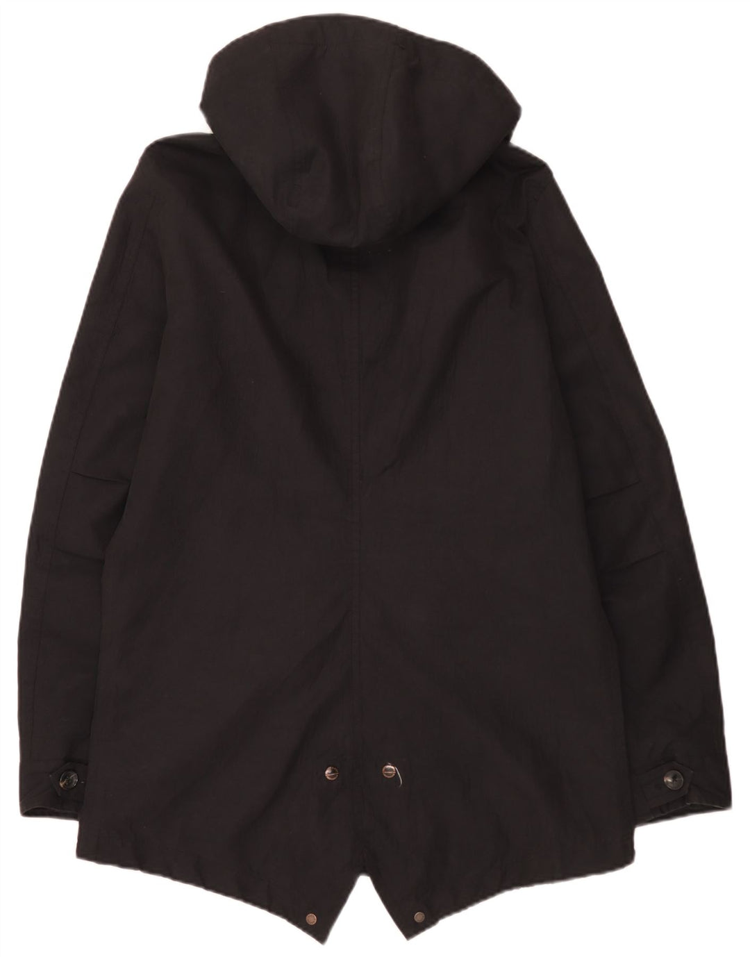 Scotch & Soda Herren Parka mit Kapuze, UK 40, Größe L, Schwarz, Polyester