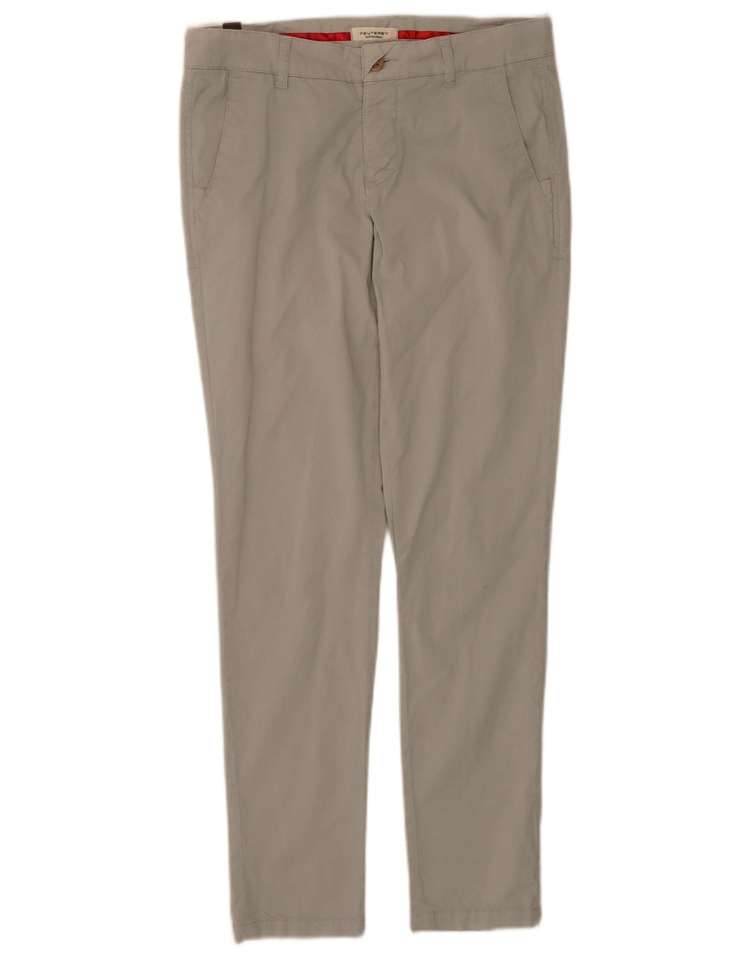PEUTEREY Slim Chino-Hose für Damen, EU 40, M, B30, L30, Grau, Baumwolle