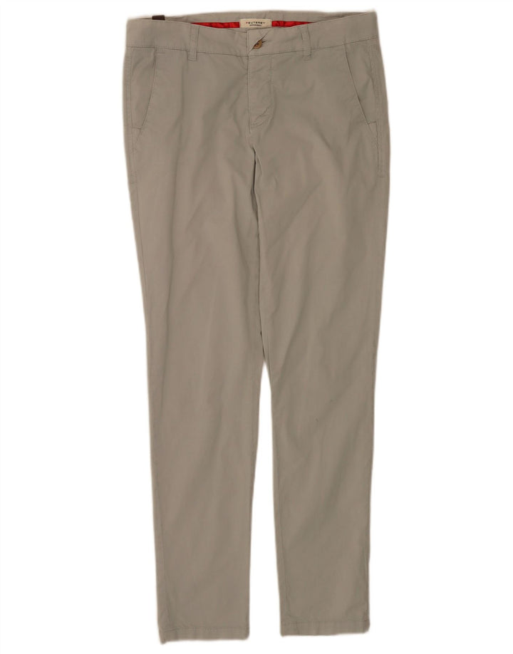 PEUTEREY Slim Chino-Hose für Damen, EU 40, M, B30, L30, Grau, Baumwolle