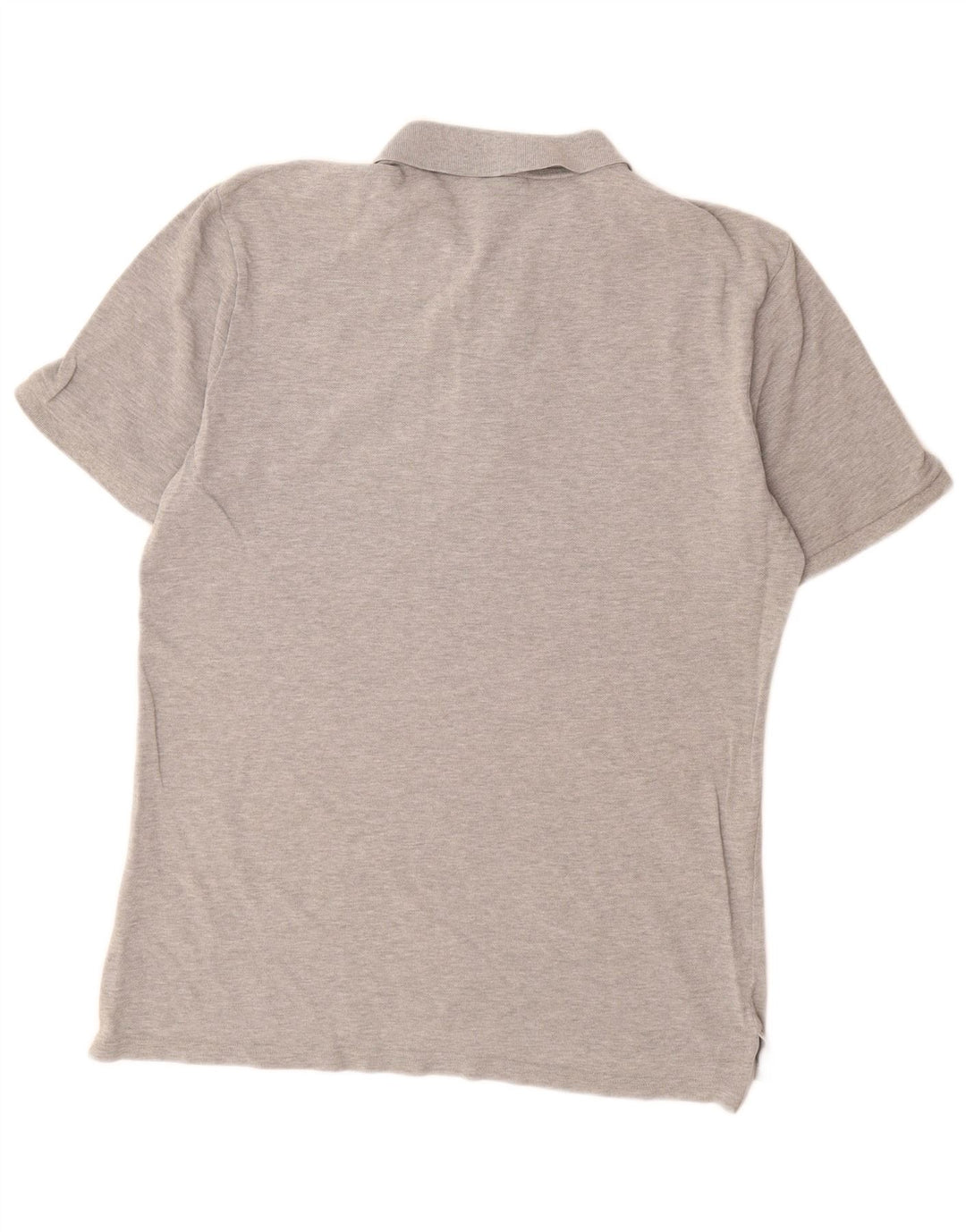 Nike Herren-Poloshirt aus mittelgrau gefleckter Baumwolle