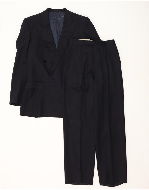 Pierre Cardin Herren 2-teiliger Anzug IT 48 Medium W32 L32 Schwarzer Nadelstreifen