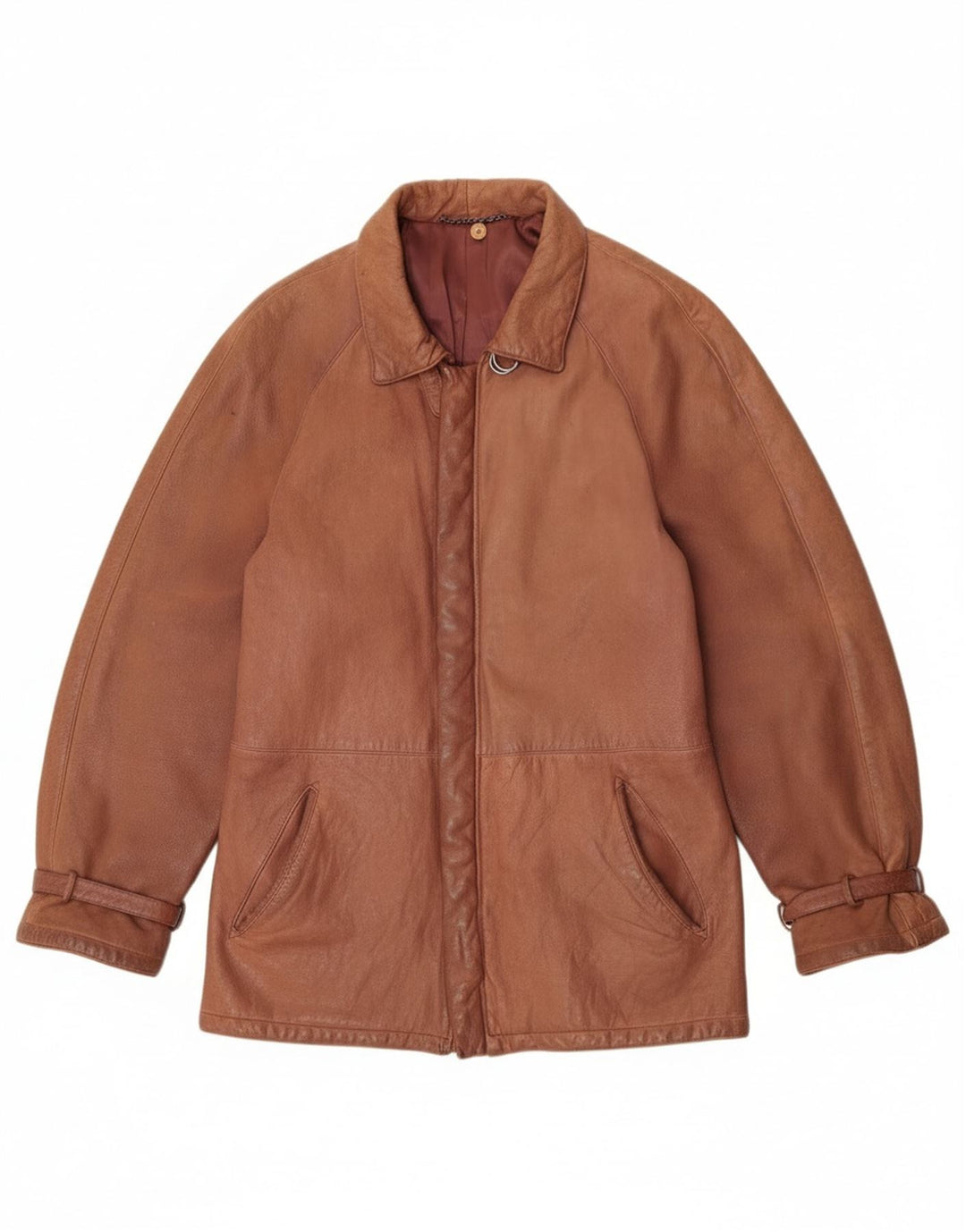 Vintage Damen Lederjacke IT 52 2XL Braun