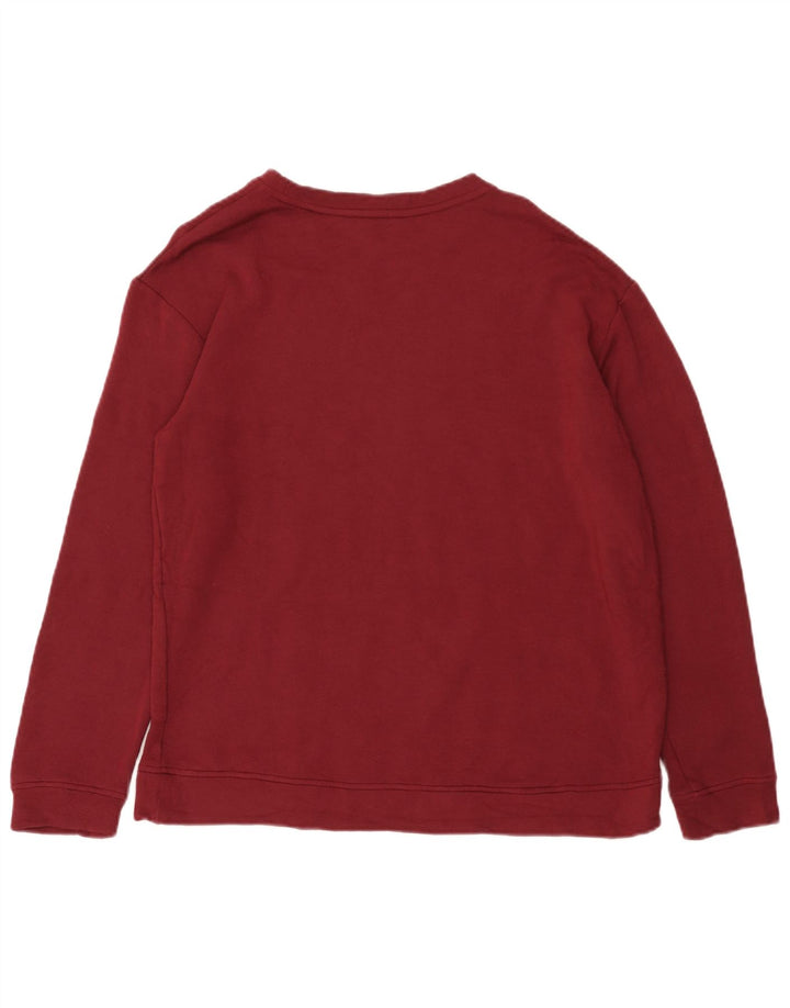 Orvis Herren-Sweatshirt-Pullover, mittleres Burgunderrot, Modal