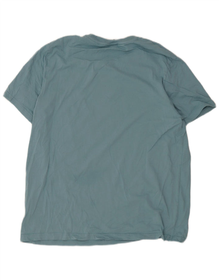 Nike Herren Grafik T-Shirt Top 2XL Blau Baumwolle