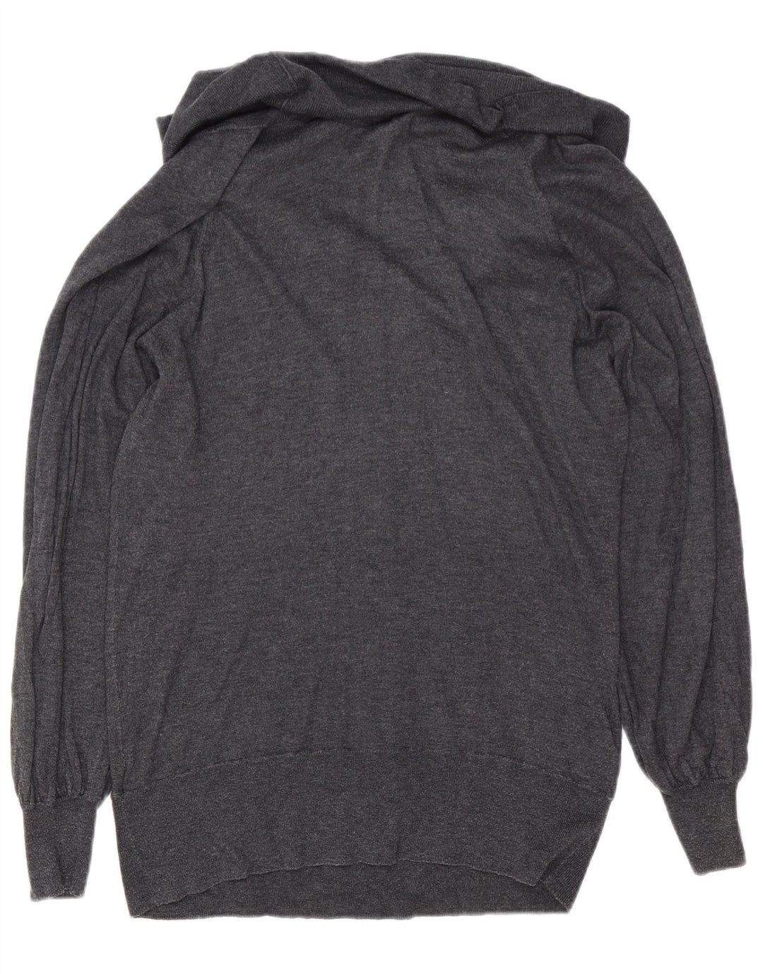 Marks & Spencer Damen-Pullover mit Rollkragen, Gr. 14, Größe L, Grau, Polyamid