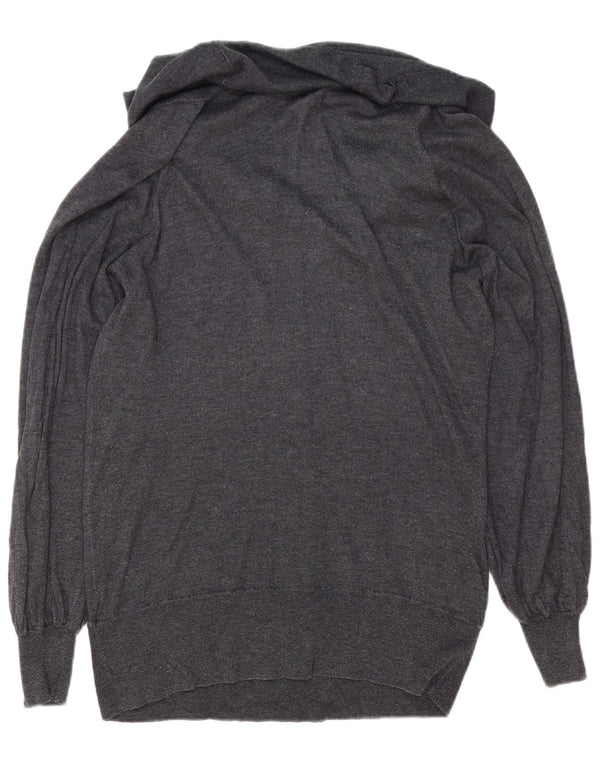 Marks & Spencer Damen-Pullover mit Rollkragen, Gr. 14, Größe L, Grau, Polyamid