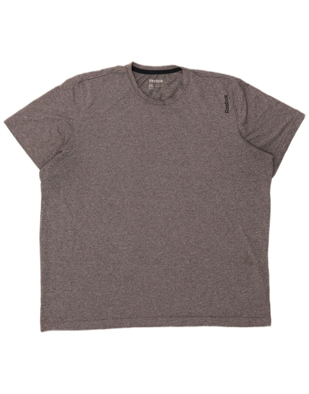 Reebok Herren T-Shirt Top 2XL Grau geflecktes Polyester