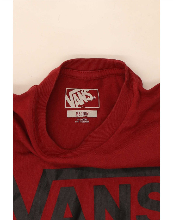 Vans Grafik-T-Shirt für Jungen, 10–11 Jahre, mittelrote Baumwolle