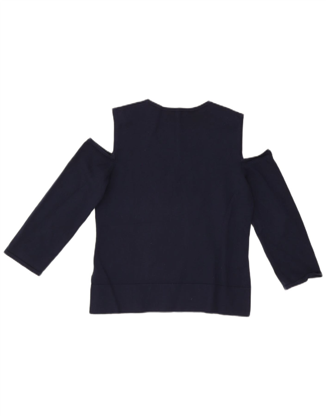 Schulterfreies Damenoberteil von Hobbs, 3/4-Ärmel, UK-Größe 12, mittlere Marineblau-Viskose