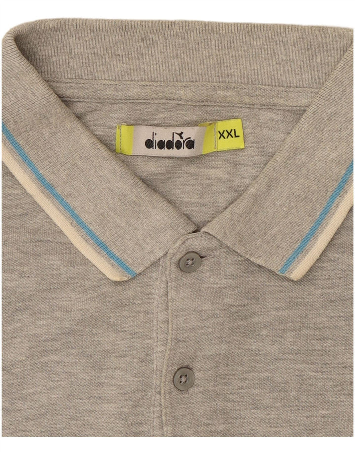 Diadora Herren Poloshirt 2XL Grau