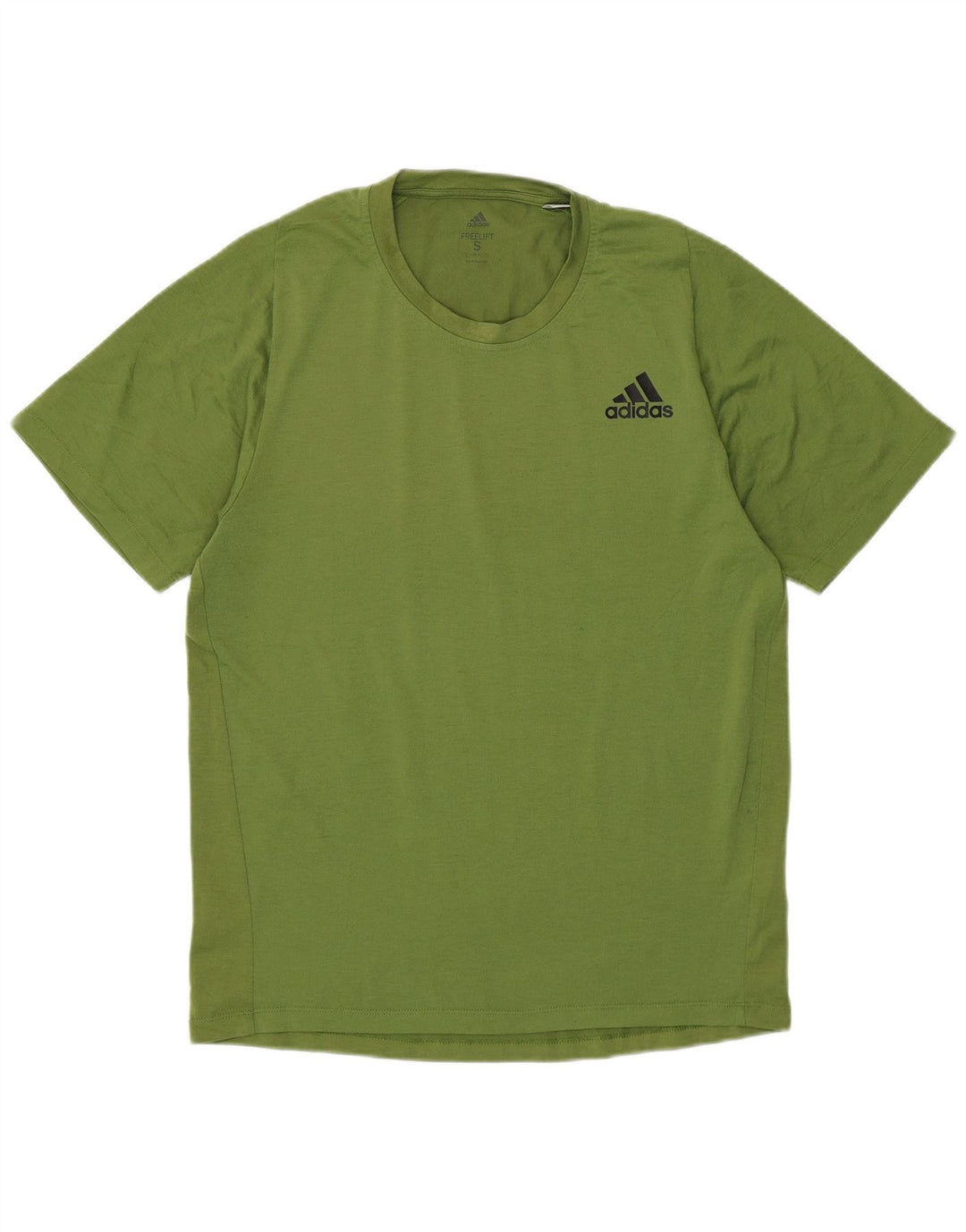 Adidas Herren Climalite T-Shirt Top Small Grün Baumwolle