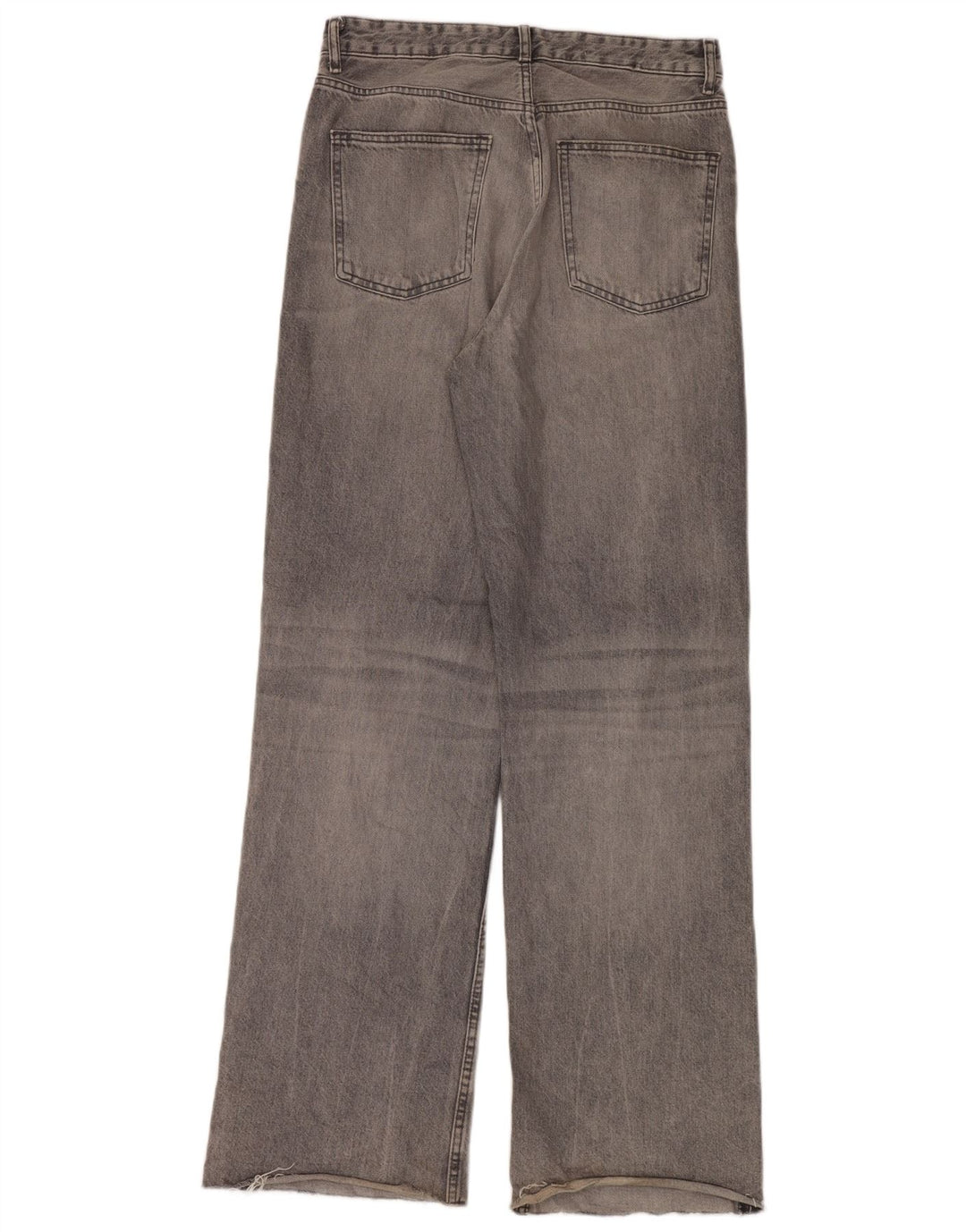Zara Damen-Jeans mit weitem Bein, EU 42, Größe L, W32, L36, Grau