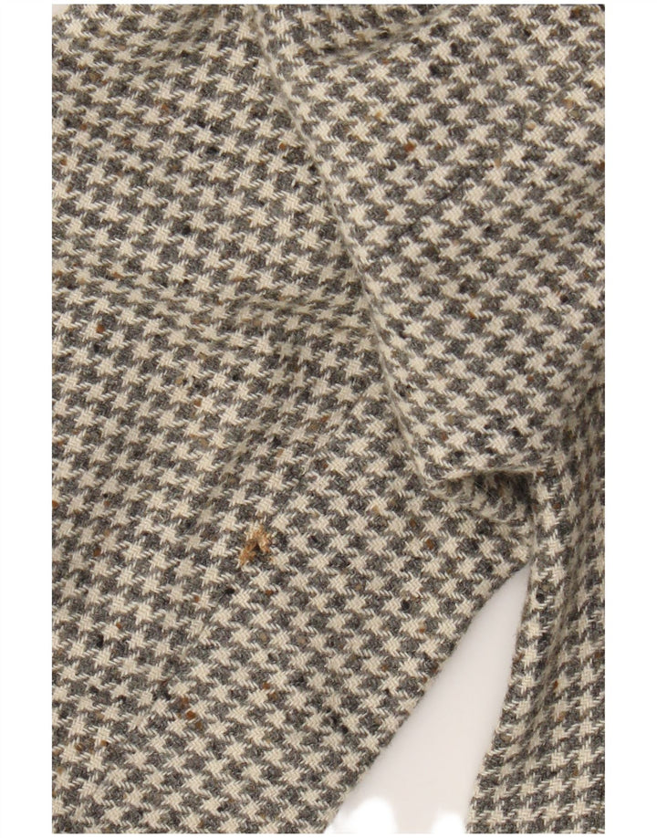 Division Vogue Herren-Blazer mit 2 Knöpfen, UK 38, Mittelgrau mit Hahnentrittmuster