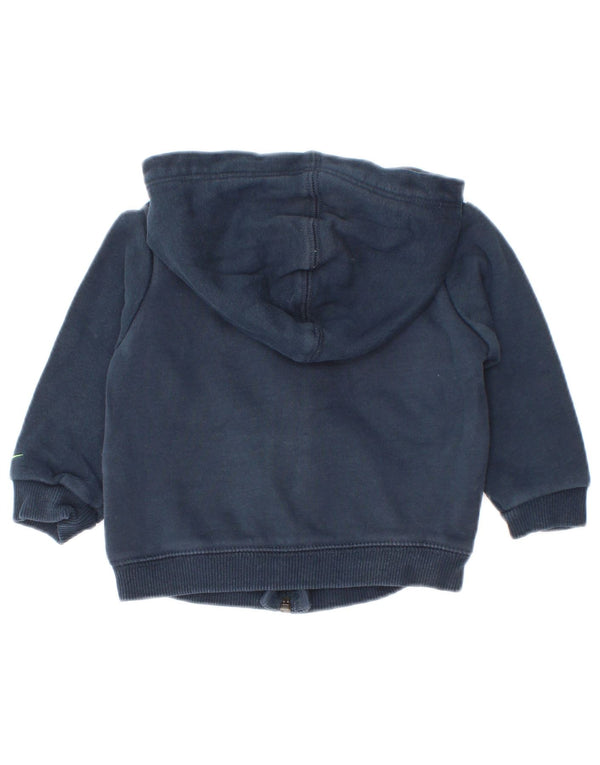 Nike Baby-Jungen-Kapuzenpullover mit grafischem Reißverschluss, 9–12 Monate, marineblaue Baumwolle