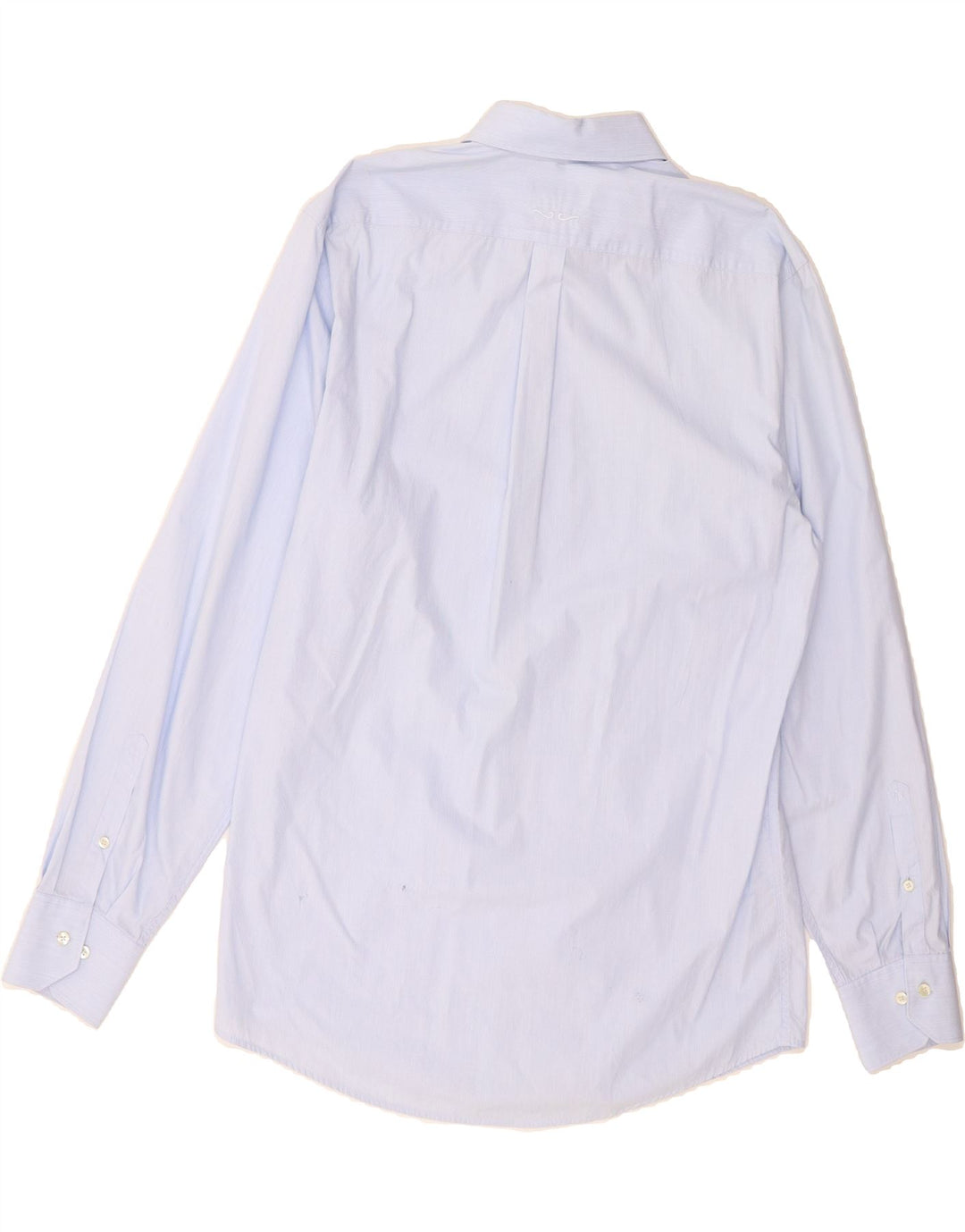 JACQUES BRITT Mens Shirt Size 15 40 Medium Blue Pinstripe Cotton Vintage Jacques Britt and Second-Hand Jacques Britt from Messina Hembry 