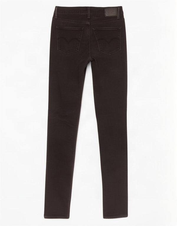 Levi's Damen Slim Fit Super Skinny Jeans W28 L33 Schwarz Baumwolle