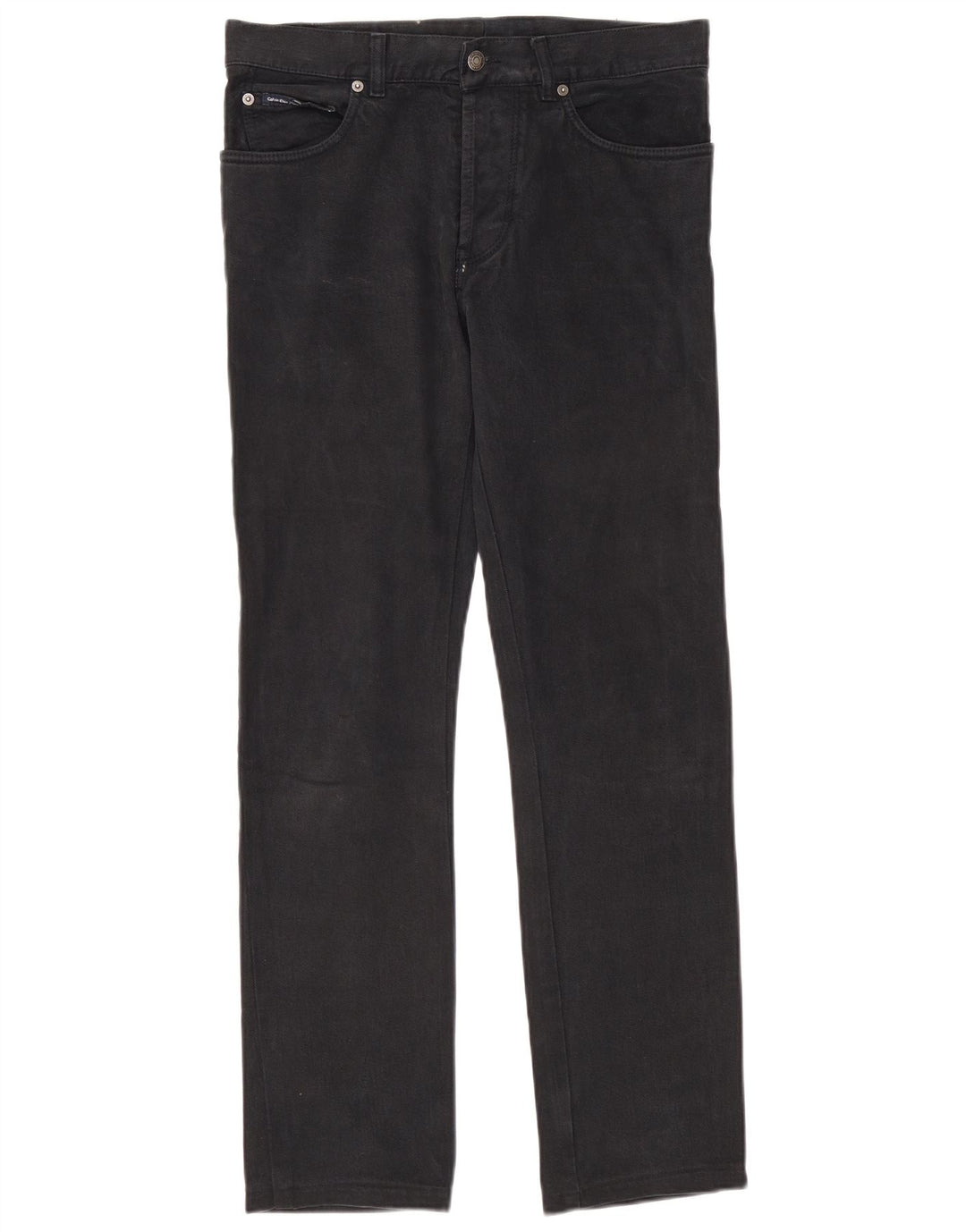 Calvin Klein Herren Straight Jeans W32 L30 Schwarz