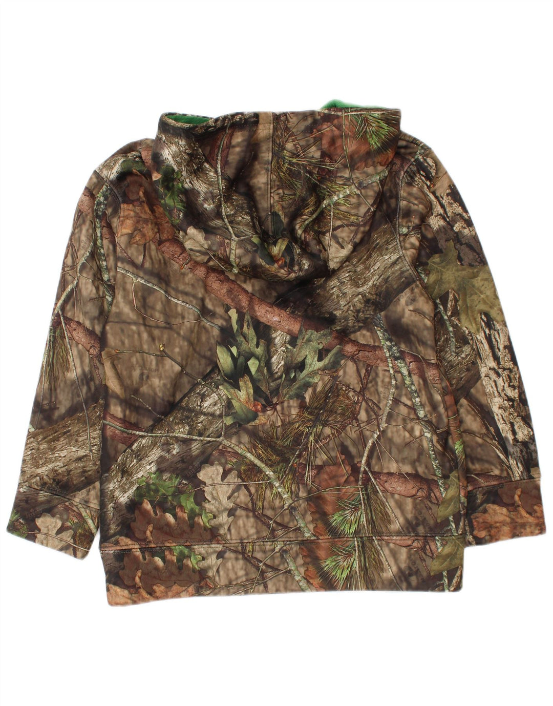 John Deere Kapuzenpullover mit Grafik für Jungen, 4–5 Jahre, Khaki-Tarnmuster, Polyester