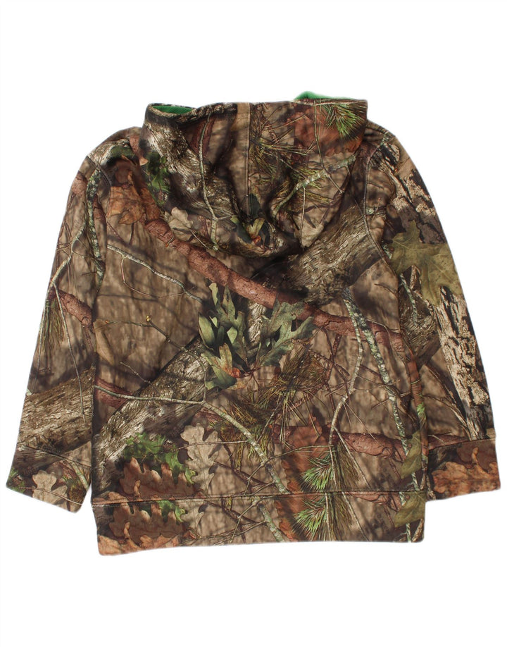 John Deere Kapuzenpullover mit Grafik für Jungen, 4–5 Jahre, Khaki-Tarnmuster, Polyester