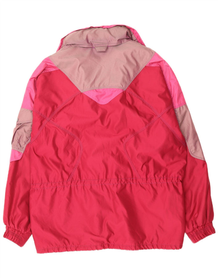 VINTAGE Herren Skijacke UK 44 2XL Roter Farbblock