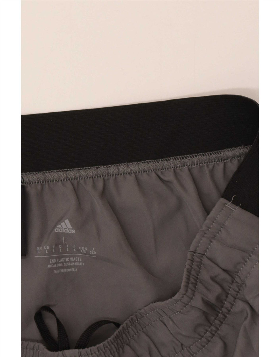 Adidas Herren Aeroready Sportshorts, großes graues Colourblock-Polyester