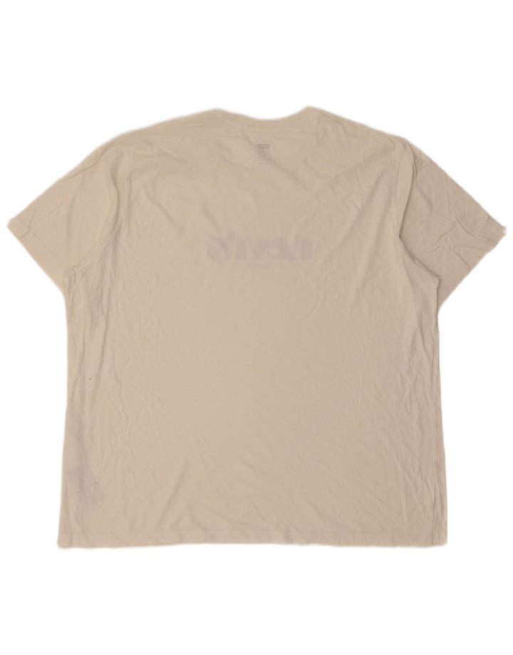 Levi's Herren Relaxed Graphic T-Shirt Top XL aus weißer Baumwolle