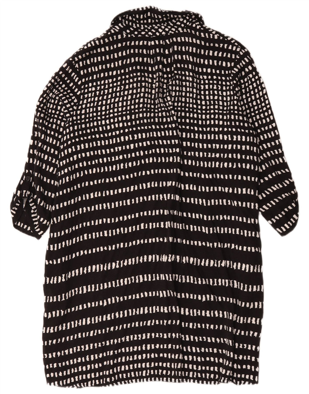 Hobbs Basic-Kleid mit 3/4-Ärmeln für Damen, UK 18, XL, schwarze, geometrische Viskose
