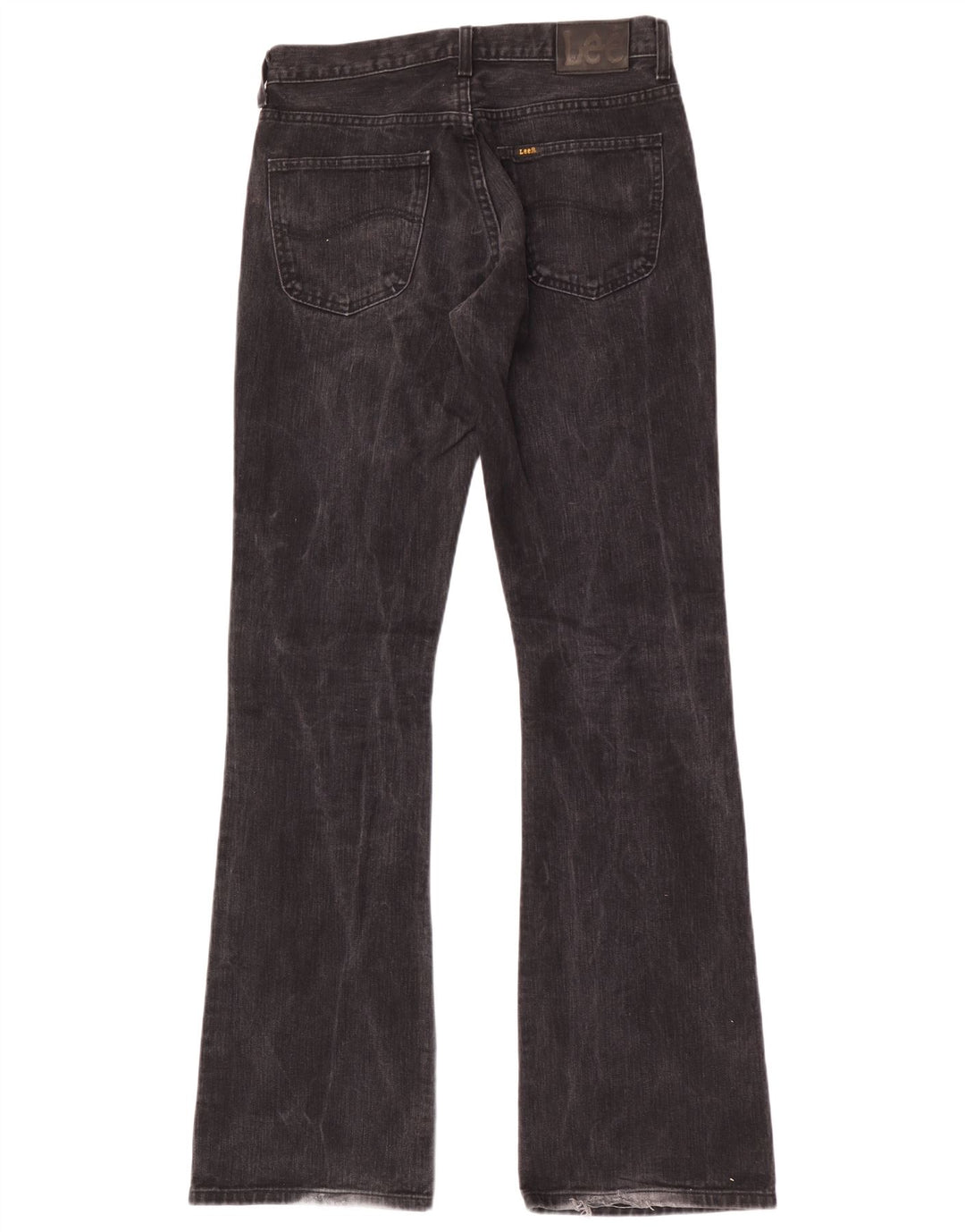 Lee Herren Denver Bootcut Jeans W33 L36 Schwarze Baumwolle