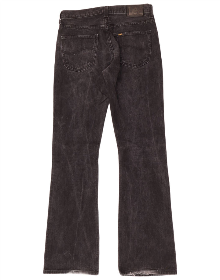 Lee Herren Denver Bootcut Jeans W33 L36 Schwarze Baumwolle