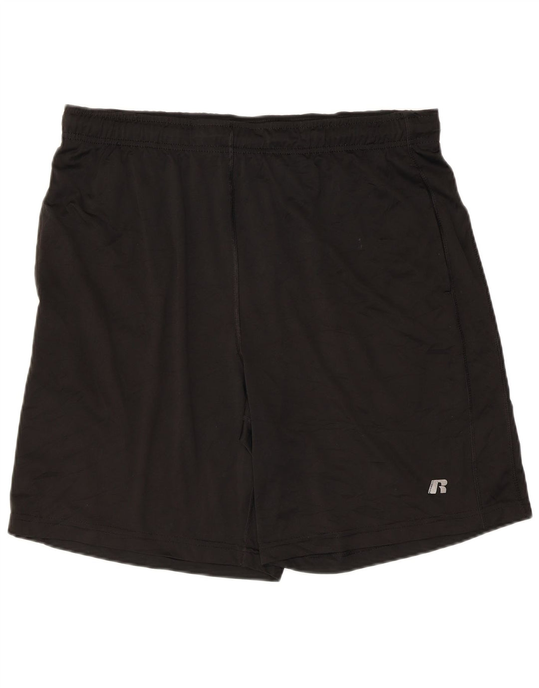 Russell Athletic Herren-Sportshorts, groß, aus schwarzem Polyester